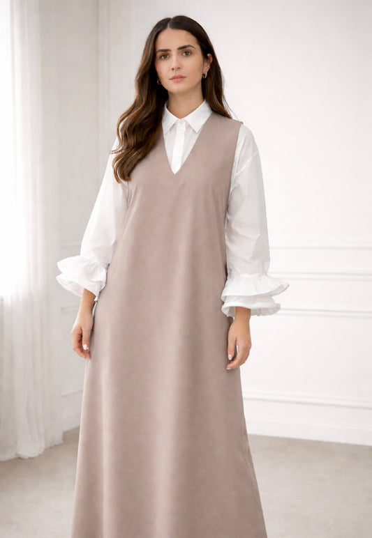 Robe New chasuble taupe